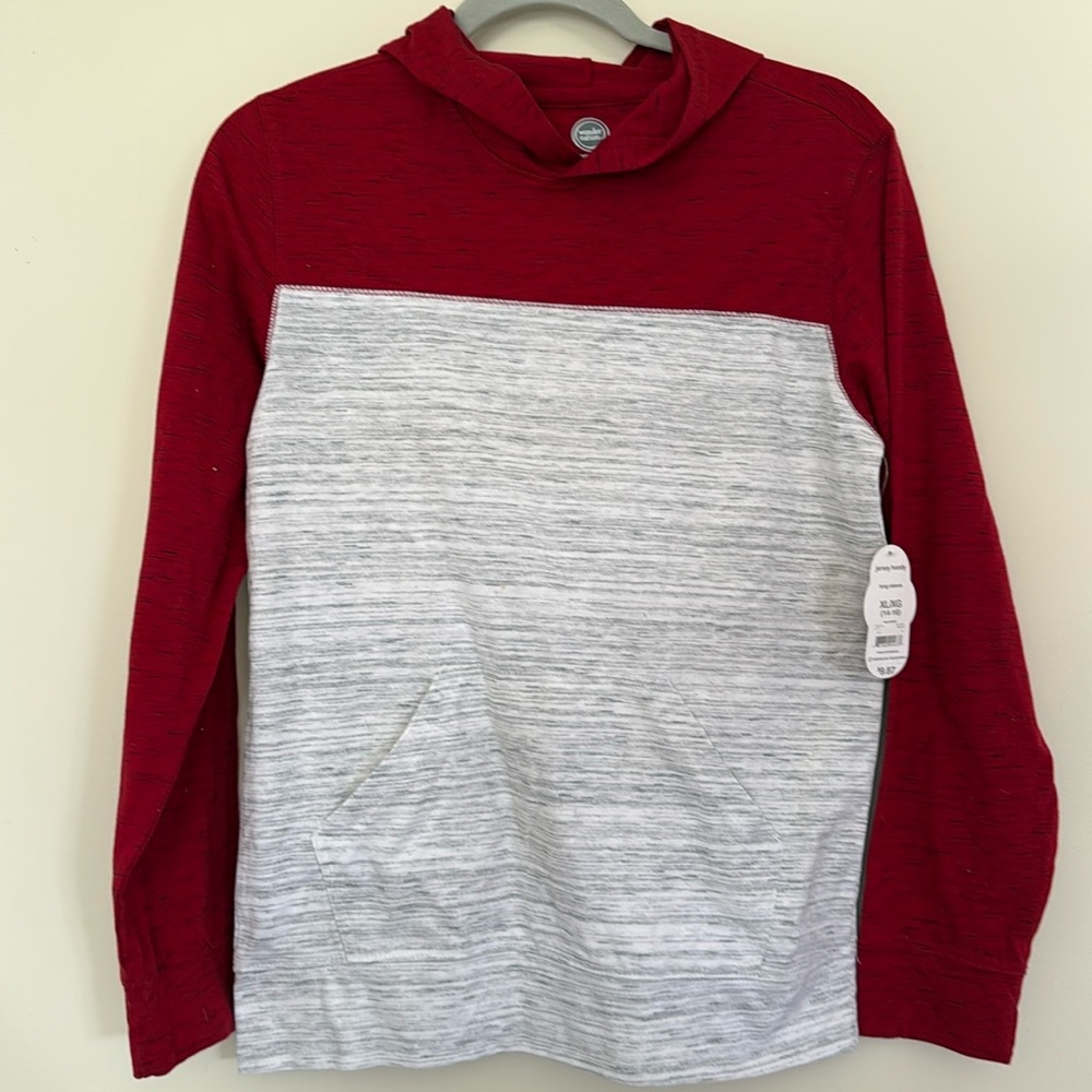 BNWT WonderNation Kids Hooded Long Sleeve Shirt